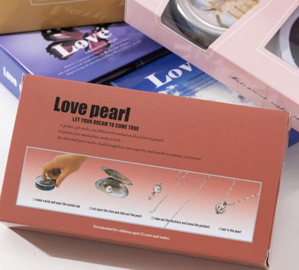Love Pearl Necklace Gift Box – Real Pearl Surprise Pendant Set for Women - Image 5