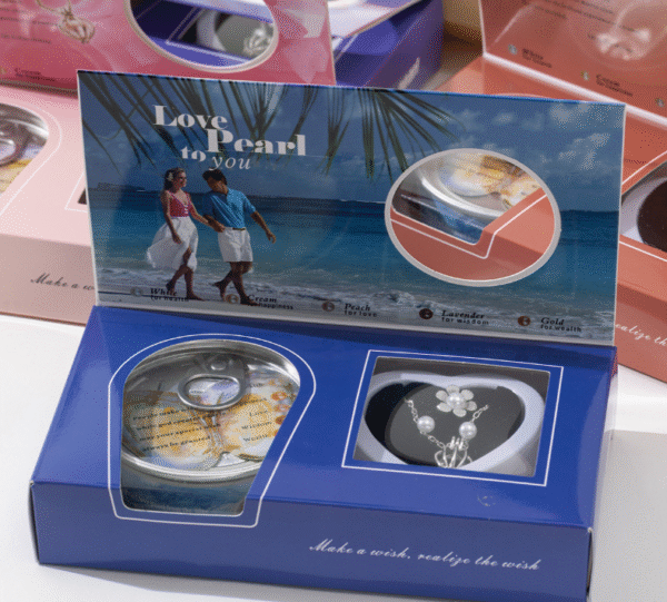 Love Pearl Necklace Gift Box – Real Pearl Surprise Pendant Set for Women - Image 4