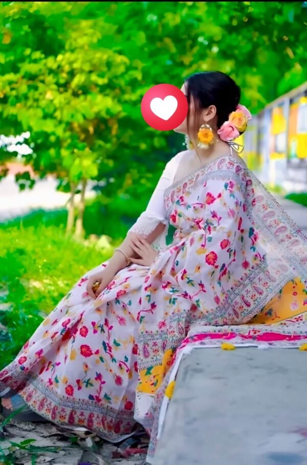 টাঙ্গাইল হাফ সিল্ক আফসান প্রিন্ট শাড়ি স্টাইল, মান ও টেকসইয়ের অপূর্ব সংমিশ্রণ! - Image 4