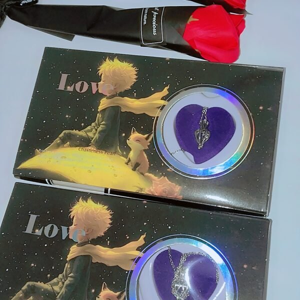 Love Pearl Gift Box 2 pis Rose flower 2 pis
